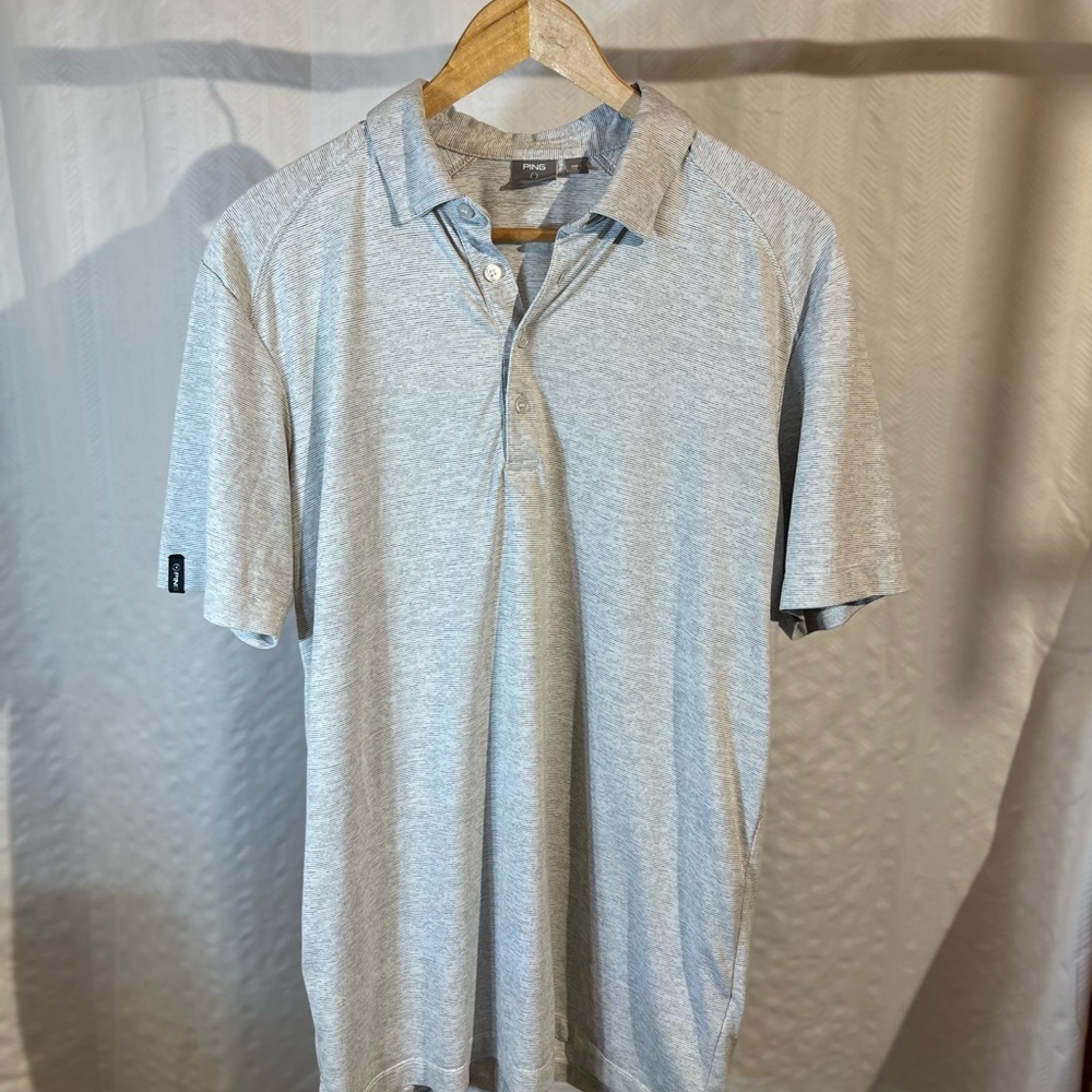 PING Heather Gray Golf Polo
